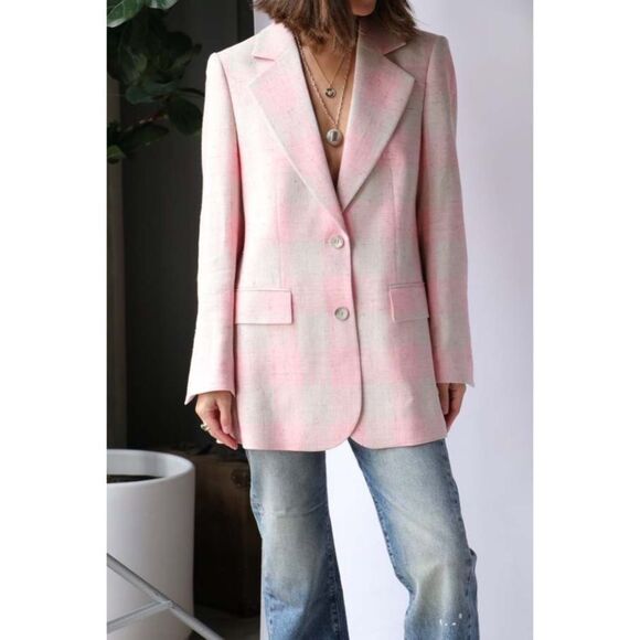 Rodebjer Violante SilkCheck Blazer, NWT, Size S - Picture 3 of 16